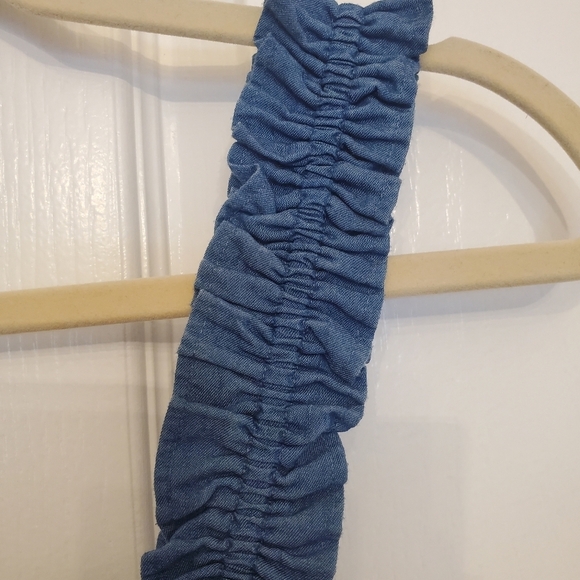 1.State Women's Blue Ruffled Strap Short Mini Dress, Size Medium - Picture 13 of 13